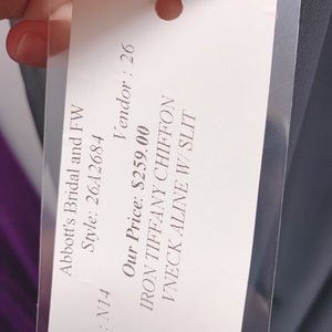 Belsoie Tiffany chiffon long bridesmaid dress